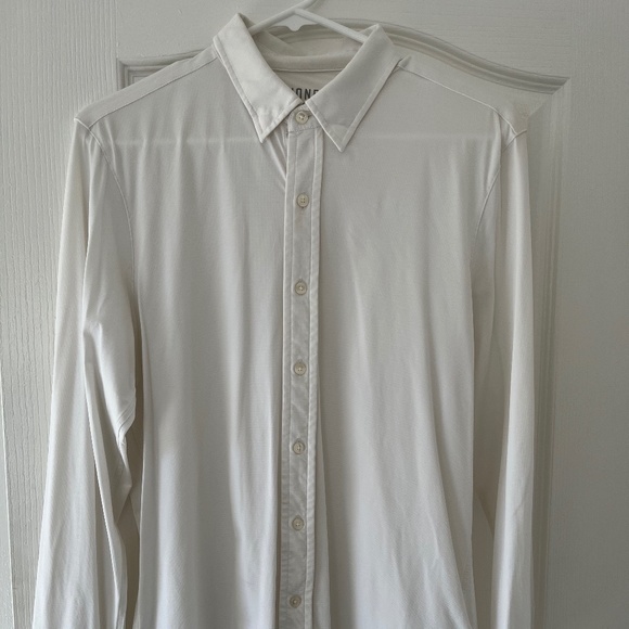 Rhone Commuter Dress Shirt Slim Fit Long Sleeve (Bright White) – Small - Picture 1 of 5